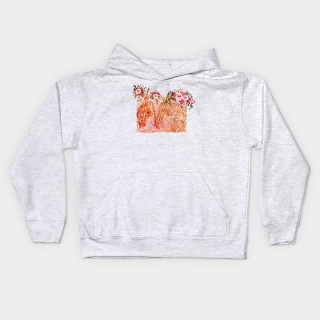 Skin section Kids Hoodie by erzebeth